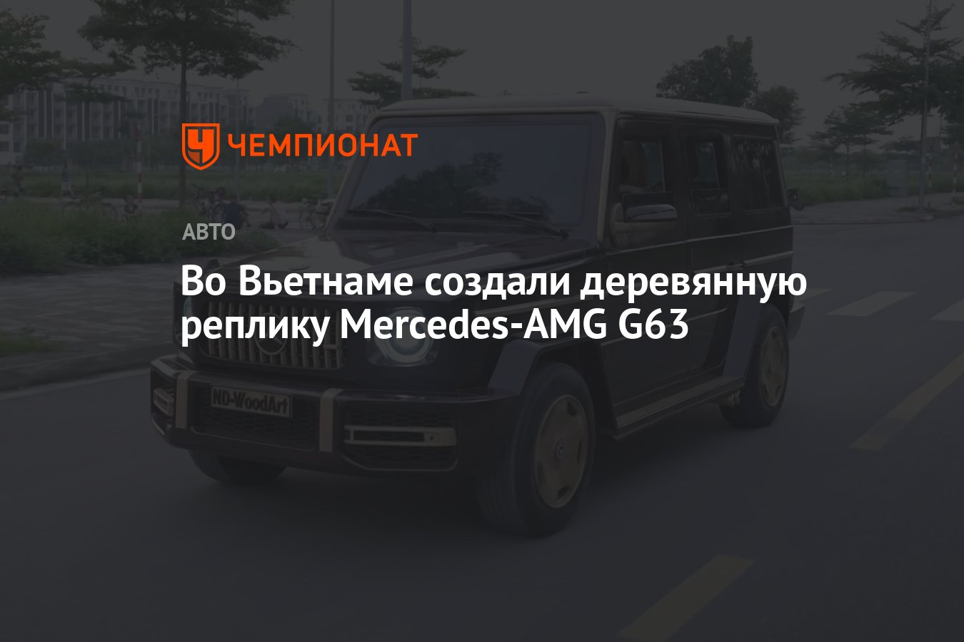 Во Вьетнаме создали деревянную реплику Mercedes-AMG G63 - Чемпионат