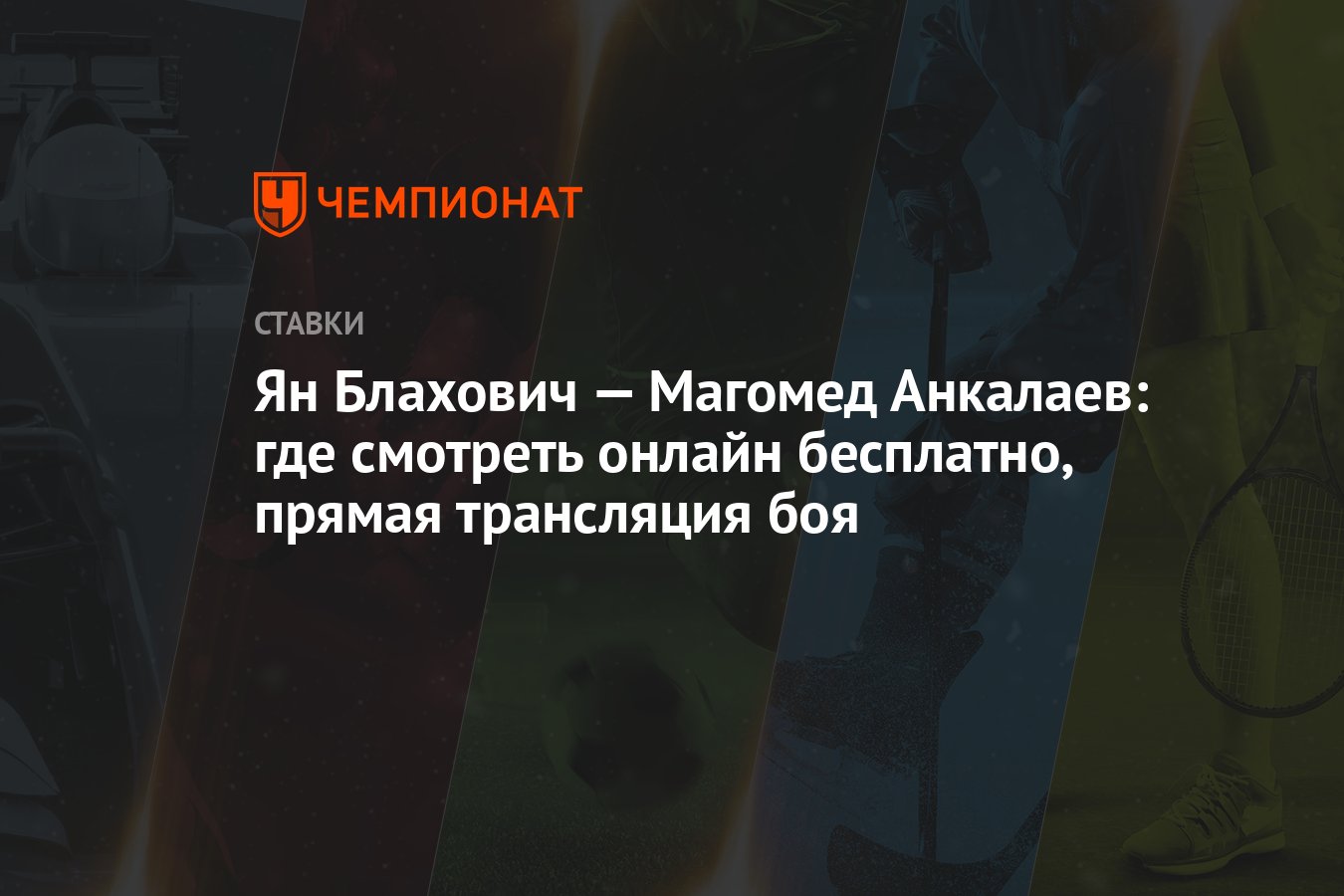 Ян Блахович — Магомед Анкалаев: где смотреть онлайн бесплатно, прямая  трансляция боя - Чемпионат