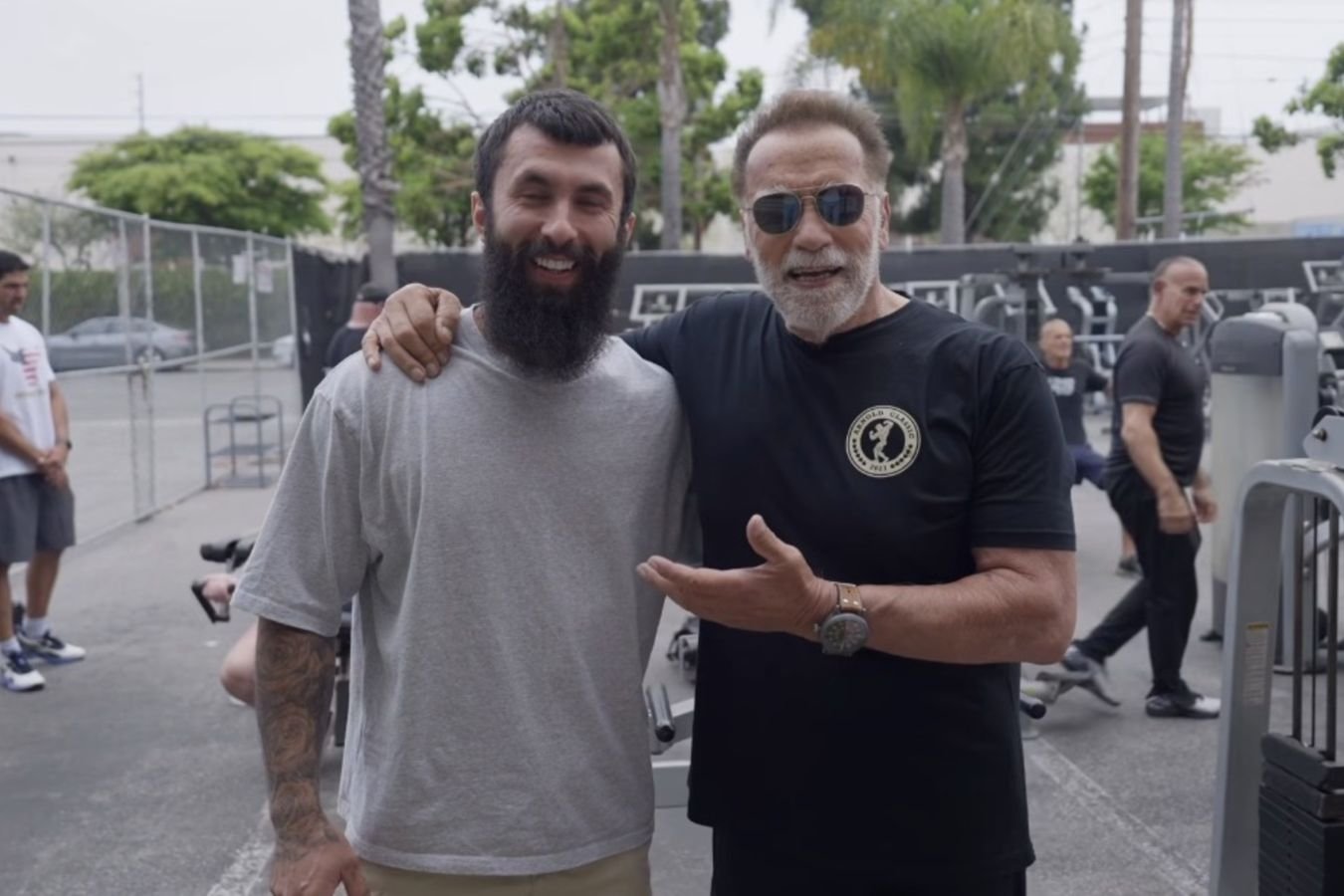 Владимир Шмонденко и Арнольд Шварценеггер