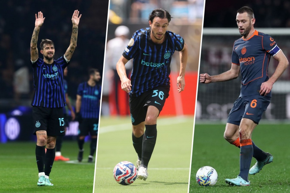 Inter announces departure of three defenders: Acherbi, Darmian and de Vrij