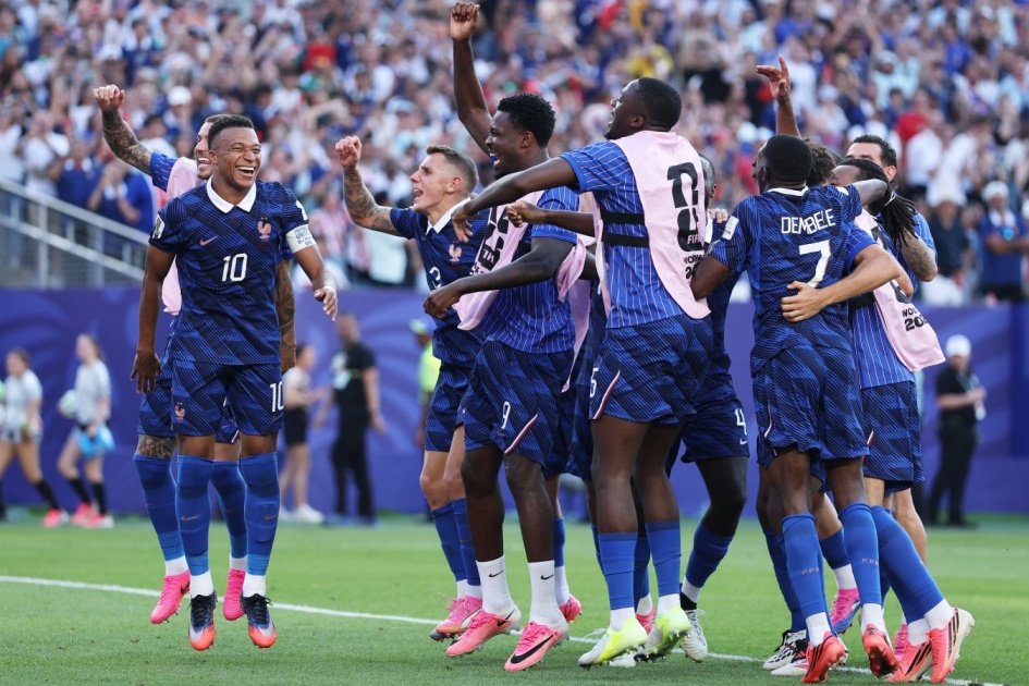 France is welcomed with celebration after advancing to the quarter-finals of the World Cup