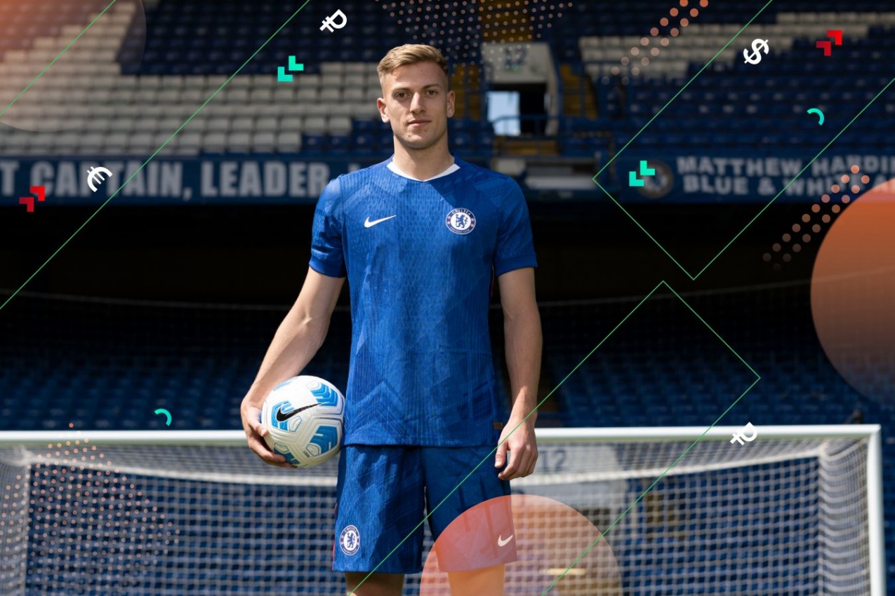 Chelsea players on the field