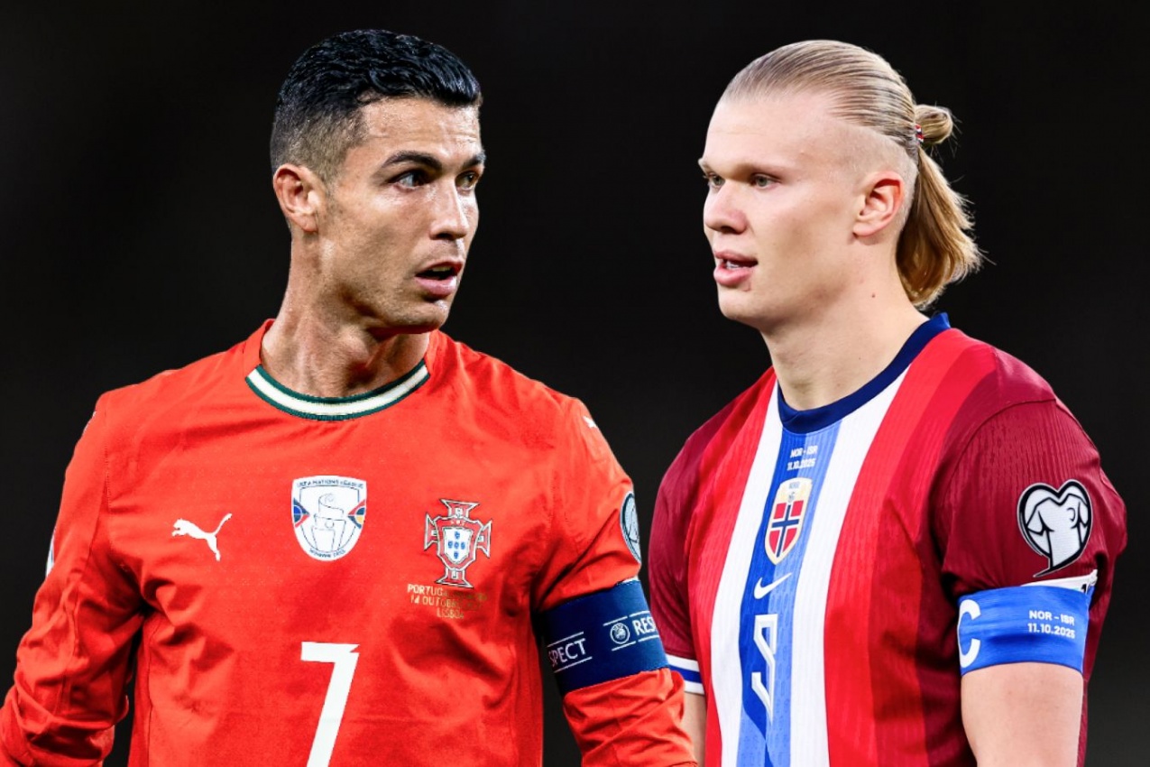 Erling Haaland and Cristiano Ronaldo