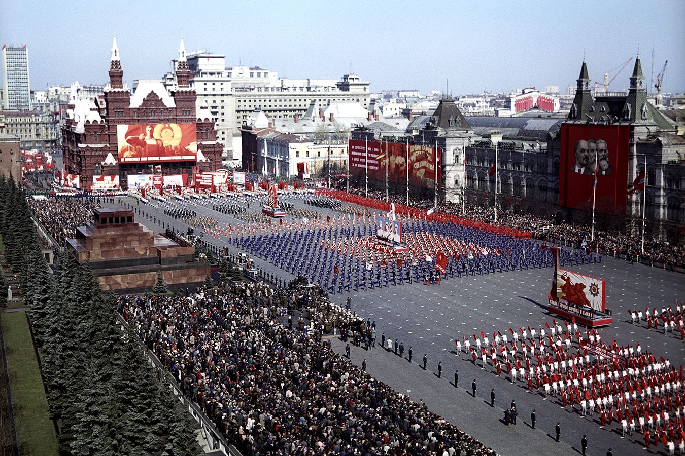 Спортивные парады на красной площади