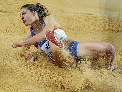 Елена Соколова прыжки в длину