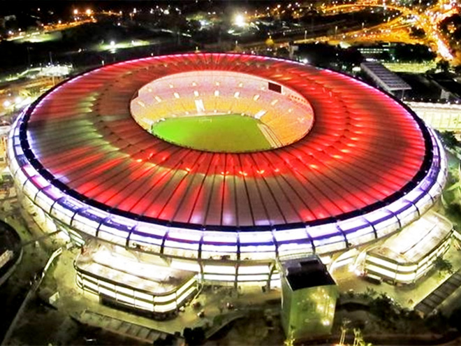 Стадион Маракана в Рио-де-Жанейро. Футбольный стадион Маракана в Бразилии. Топ стадионов