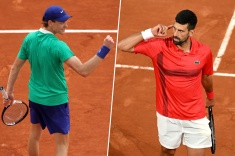 Янник Синнер и Новак Джокович