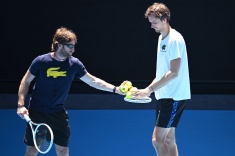 Жиль Сервара и Даниил Медведев