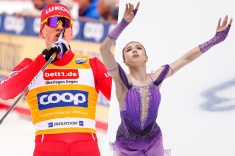 Александр Большунов и Камила Валиева