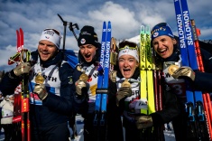 Франция выиграла первую гонку на ЧМ по биатлону