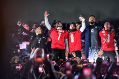 Танец Хвичи и Зурико в честь выхода на Евро. Видео