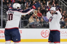 Дмитрий Воронков празднует гол