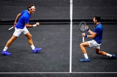 Новак Джокович и Роджер Федерер