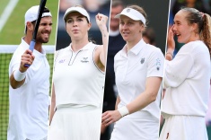 В четвертьфинал Уимблдона вышли четыре россиянина