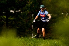 Мужской спринт на летнем ЧР по биатлону