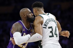 Адетокунбо изящно выключил Леброна в концовке!