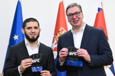 Ислама Махачева встретился с президентом Сербии