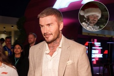 Бекхэм серьёзно подошёл к установке ёлки. Видео