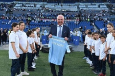 «Лацио» отдал дань уважения легенде