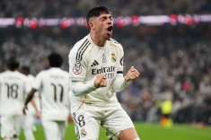 Федерико Вальверде празднует гол