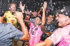 Чемпионская раздевалка «Интер Майами». Видео