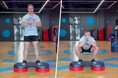 Зачем использовать степ-платформу при приседаниях?