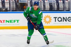 Шакир Мухамадуллин забил первый гол в КХЛ