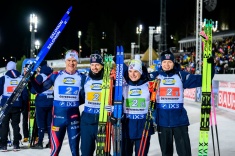 Сборная Норвегии победила в мужской эстафете