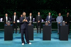 Новак Джокович на Кубке Дэвиса в Болонье