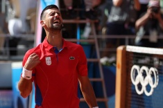 Джокович отметил золото на Олимпиаде. Видео