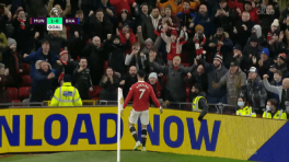 1:0. Роналду («Манчестер Юнайтед») наносит шикарный удар!