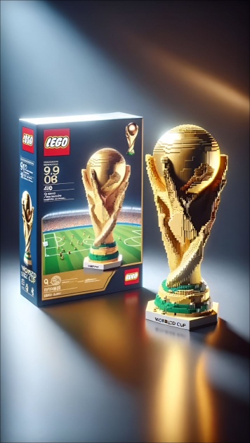 Футбольные трофеи в виде наборов LEGO. Видео