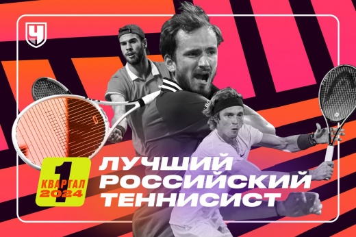 Лучший теннисист России — Даниил Медведев! Рейтинг «Чемпионата»: 1-й квартал 2024