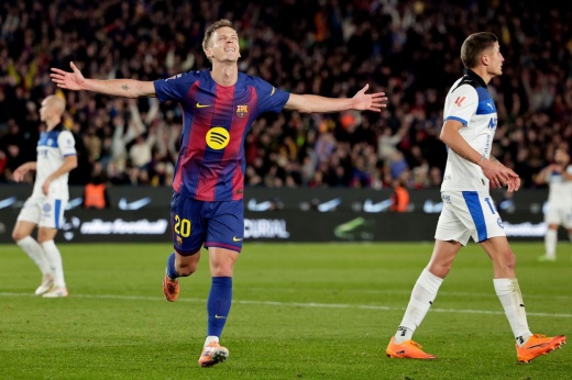 Три удара за пять секунд! «Барса» смяла «Алавес» во втором тайме и обошла «Реал»