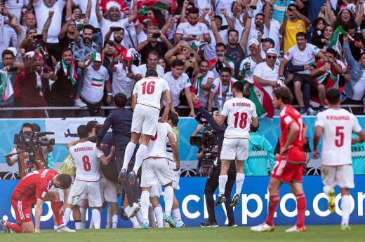 The Iranian national team falls in love with itself.  A film should be made about their game at the World Cup