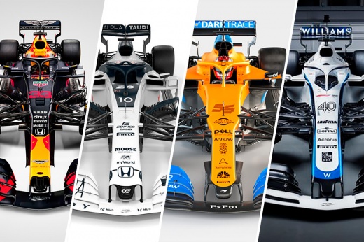 У какой машины Формулы-1 самая красивая раскраска? Выбираем!