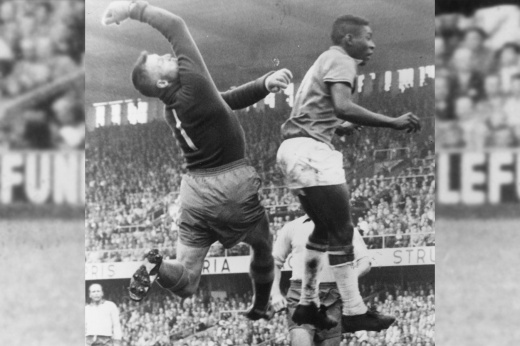Пеле потряс мир уже в 17 лет. Его великому голу в финале ЧМ-1958 аплодировал король Швеции