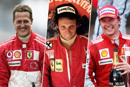 20 лучших гонщиков в истории «Феррари» в Формуле-1 — расставьте их по местам!