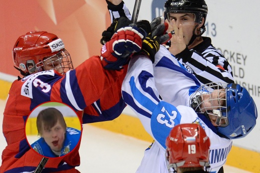 Поражение сборной России по хоккею на домашнем ЮЧМ-2008 в Казани от сборной Канады, болельщики поддерживали Канаду, 0:8