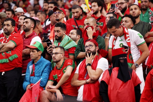 Фанаты Марокко в полуфинале ЧМ замолчали только на минуту. У них ещё есть надежда на чудо