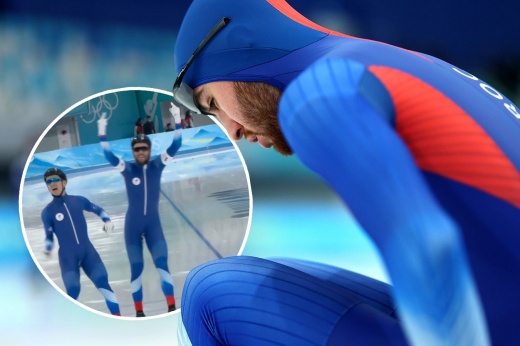 «Это был всплеск эмоций». Российский конькобежец показал неприличный жест на Олимпиаде