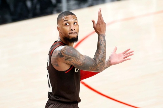 Защитник «Портленд Трэйл Блэйзерс» Дэмьен Лиллард в матче НБА с «Хьюстоном» набрал 71 очко