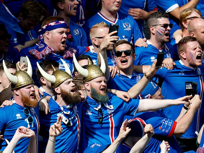 Болельщики сборной Исландии по футболу