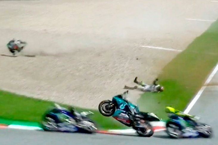 Авария на Гран-при Австрии MotoGP
