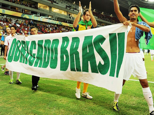 Obrigado, Бразилия!