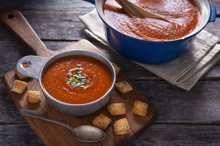 Как приготовить диетический томатный крем-суп