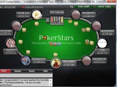 Sunday Million. 15th of August