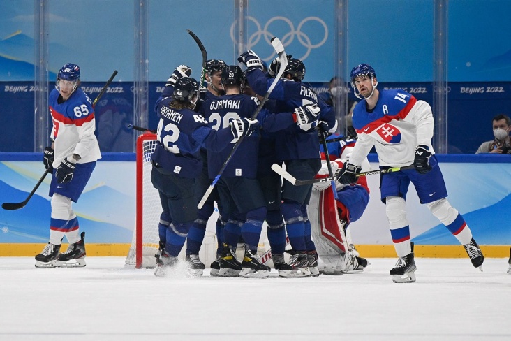 Финляндия — Словакия — 6:2, голы, обзор матча ОИ