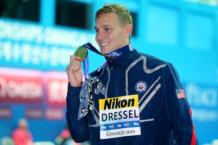 Чемпион мира по плаванию Калеб Дрессел