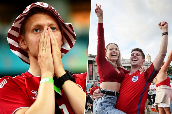 Евро-2020, Англия – Дания без датских фанатов